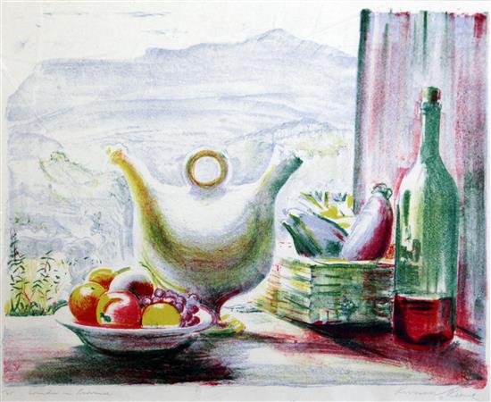 Russell Sidney Reeve (1895-1970) Window in Provence 12.5 x 16in., unframed